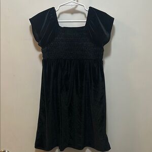 Black velour dress size 5 old navy